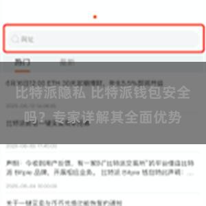 比特派隐私 比特派钱包安全吗？专家详解其全面优势