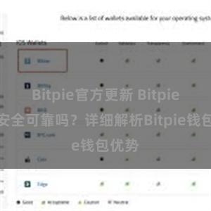 Bitpie官方更新 Bitpie钱包安全可靠吗？详细解析Bitpie钱包优势